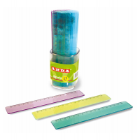 Barattolo 30 righelli - 17 cm - colori trasparenti assortiti - Arda - 28917BAR - 8003438289186 - DMwebShop