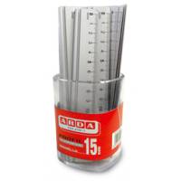 Barattolo 15 righelli - 15 cm - alluminio - Arda - 17915BAR - 8003438006981 - DMwebShop