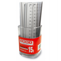 Barattolo 15 righelli - 15 cm - alluminio - Arda - 17915BAR - 8003438006981 - DMwebShop