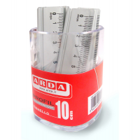 Barattolo 15 righelli - 10 cm - alluminio - Arda - 17910BAR - 8003438007438 - DMwebShop