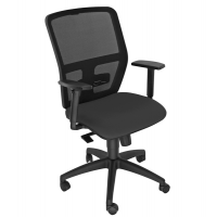 Seduta operativa ergonomica Kemper A - braccioli regolabili - nero - Unsit - KMA/BR2D/EN - 8050043748249 - DMwebShop