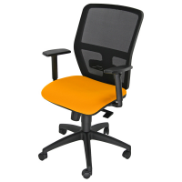 Seduta operativa ergonomica Kemper A - braccioli regolabili - arancio - Unsit - KMA/BRF/EA - 8050043748225 - DMwebShop