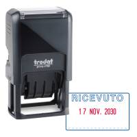 Timbro Printy 4750/L autoinchiostrante - DATA + RICEVUTO - 41 x 24 mm - 4 mm - bicolore - Trodat - 141383 - 9010035413837 - DMwebShop