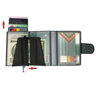 Portacard Wally Carbon - 6 x 9,5 cm - nero - Alplast - 1030SC/1 - 8015915103021 - DMwebShop