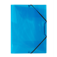 Cartella 3L con elastico Lumina - 22 x 30 cm - blu - dorso 3 cm - Favorit 400116644