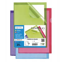 Cartelline a L - 21 x 29,7 cm - lilla - conf. 25 pezzi - Sei Rota - 26316118 - 8004972028590 - DMwebShop