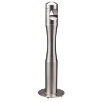 Posacenere da terra a colonna diametro 13 cm H 108 cm base 29 cm inox silver Medial 108007 - 7701