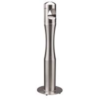 Posacenere da terra a colonna diametro 13 cm H 108 cm base 29 cm inox silver Medial 108007 - 7701