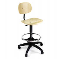 Seduta tecnigrafo - multistrato - con ruote - faggio - Unisit - EOE7 - 8050043744401 - DMwebShop