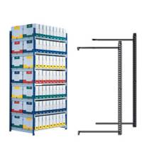 Scaffale RANG'ECO - modulo aggiunta - 5 ripiani - 100 x 70 x 200 cm - grigio - Paperflow - K605171 - 3660141140309 - DMwebShop
