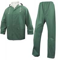 Completo impermeabile EN304 - giacca + pantalone - poliestere-PVC - taglia M - verde - Deltaplus - EN304VETM2 - 3295249128296 - DMwebShop