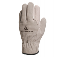 Guanti da lavoro FCN29 - palmo in pelle fiore di bovino - dorso crosta di bovino - taglia 11 - bianco - Deltaplus - FCN2911 - 3295249028893 - DMwebShop