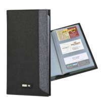 Portabiglietti in tessuto - 12 x 23 cm - capacita' 64 biglietti - nero-grigio - City Time - 61510. - 8002787615103 - DMwebShop