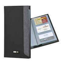 Portabiglietti in tessuto - 12 x 23 cm - capacita' 64 biglietti - nero-grigio - City Time - 61510. - 8002787615103 - DMwebShop