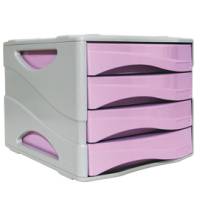 Cassettiera Keep Colour Pastel - 25 x 32 cm - cassetti 5 cm - grigio-lilla - Arda - 15P4PPASVI - 8003438022974 - DMwebShop