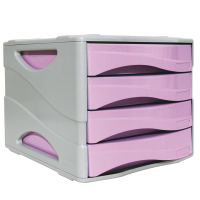 Cassettiera Keep Colour Pastel - 25 x 32 cm - cassetti 5 cm - grigio-lilla - Arda - 15P4PPASVI - 8003438022974 - DMwebShop
