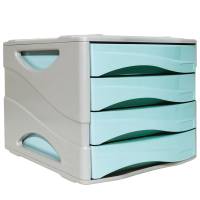 Cassettiera keep Colour Pastel - 25 x 32 cm - cassetti 5 cm - grigio-azzurro - Arda - 15P4PPASBL - 8003438022943 - DMwebShop