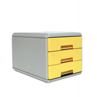 Mini cassettiera Keep Colour Pastel - 17 x 25,4 x 17,7 cm - grigio-giallo - Arda - 19P3PPASG - 8003438022875 - DMwebShop