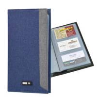 Portabiglietti in tessuto - 12 x 23 cm - capacita' 64 biglietti - blu - City Time - 61511. - 8002787615110 - DMwebShop