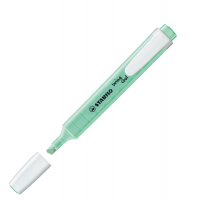 Evidenziatore Swing Cool pastel - punta a scalpello - tratto 1 - 4 mm - verde menta 116 - conf. 10 pezzi - Stabilo - 275/116-8 - 4006381518529 - DMwebShop