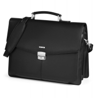 Cartella in similpelle - nero - 41 x 32 x 16 cm - City Time - 61334. - 8002787613345 - DMwebShop