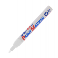 Marcatore perrmanente A 400 - a vernice - punta tonda - 2,3 mm - bianco - Artline - A400BI - 4974052820052 - DMwebShop
