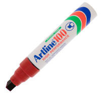 Marcatore permanente A 100 - punta scalpello jumbo - 7,5 - 12 mm - rosso - Artline - A100R - 4974052803321 - DMwebShop