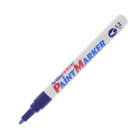 Marcatore permanente A 440 - a vernice - punta tonda fine - 1,2 mm - blu - Artline A440B