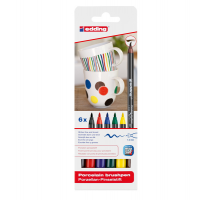 Marcatore per porcellana E4200 - colori assortiti - astuccio 6 pezzi - Edding - e-4200/6s 000 - 4004764928149 - DMwebShop