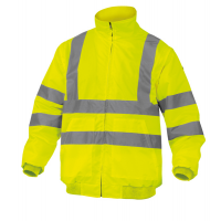 Giubbotto alta visibilita' Reno HV - poliestere-poliuretano - taglia XXL - giallo fluo - Deltaplus