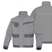 Giaccca da lavoro Mach 2 - tela-poliestere-cotone - taglia XXL - grigio chiaro-grigio scuro - Deltaplus - MCVE2GRXX - 3295249231071 - DMwebShop