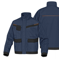 Giaccca da lavoro Mach 2 - tela-poliestere-cotone - taglia M - blu-nero - Deltaplus - MCVE2MNTM - 3295249230975 - DMwebShop