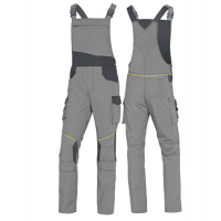 Salopette da lavoro Mach 2 - tela-poliestere-cotone - taglia XXL - grigio chiaro-grigio scuro - Deltaplus