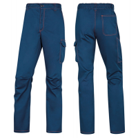 Pantalone da lavoro Panostrpa - sargia-poliestere-cotone-elastan - taglia M - blu-arancio - Deltaplus - PANOSTRPAMOTM - 3295249230050 - DMwebShop