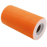 Tulle in rotolo - 12,5 cm x 25 mt - arancione - Big Party - 85043. - 8020834850437 - DMwebShop