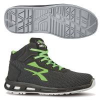 Calzatura di sicurezza Hard S3 SRC - pelle idrorepellente - numero 41- grigio scuro-verde - U-power