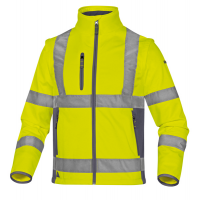 Giacca Softshell Moonlight 2 alta visibilita' - poliestere - taglia M - giallo fluo - Deltaplus - MOON2JGTM - DMwebShop