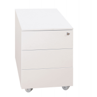 Cassettiere in metallo - 3 cassetti - 40 x 59 x 54 cm - bianco - Bertesi - 3903B - DMwebShop