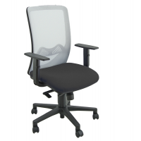 Seduta operativa Nathan NHAT - con braccioli regolabili - nero-grigio chiaro - Unisit - NHAT/BRF/EN/G - 8050043746832 - DMwebShop