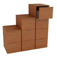 Classificatore - 3 cassetti - 49 x 55 x 107,2 cm - noce chiaro - Artexport - FILING 3DR_4 - DMwebShop