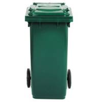 Bidone carrellato - 48 x 55 x 93 cm - 120 lt - verde scuro - Mobil Plastic - 1/120/5-VES - 8004331112755 - DMwebShop