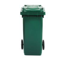 Bidone carrellato - 58 x 73 x 107 cm - 240 lt - verde scuro - Mobil Plastic - 1/240/5-VES - 8004331124758 - DMwebShop