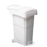 Bidone mobile a pedale - 40 x 65 x 81 cm - 80 lt - PPL - bianco - Mobil Plastic - 151/BIL - 8004331015100 - DMwebShop