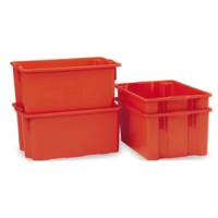 Contenitore a cassa aragosta - HDPE - 63 x 44 x 34 cm - 65 lt - arancio - Mobil Plastic - 131/65 - 8004331131664 - DMwebShop