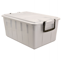 Contenitore Foodbox con coperchio - 58 x 38 x 26 cm - 40 lt - PPL riciclabile - bianco - Mobil Plastic