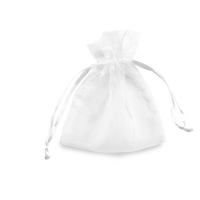 Sacchetti bomboniera Milly - 8,5 x 10 cm - organza bianco - conf. 20 pezzi - PNP - UL550DLL02VBI - 8013170304719 - DMwebShop