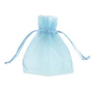 Sacchetti bomboniera Milly - 8,5 x 10 cm - organza celeste - conf. 20 pezzi - PNP - UL550DLL02VCE - 8013170304788 - DMwebShop