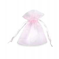 Sacchetti bomboniera Milly - 8,5 x 10 cm - organza rosa - conf. 20 pezzi - PNP - UL550DLL02VRA - 8013170304757 - DMwebShop