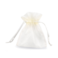 Sacchetti bomboniera Milly - 8,5 x 10 cm - organza avorio - conf. 20 pezzi - PNP - UL550DLL02VAV - 8013170366243 - DMwebShop