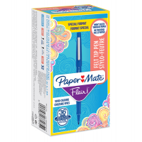 Pennarello Flair Nylon - punta 1,1 mm - blu - conf. 30 + 6 pezzi - Papermate 2077175